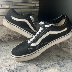 Black and White Skool Skate shoes